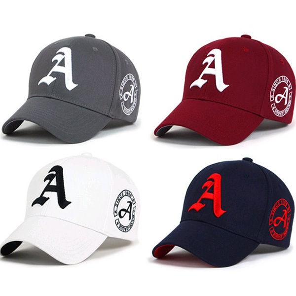   MENS WOMENS BOYS initial A LETTER BASEBALL CAPS TRUCKER BALL CAP HATS