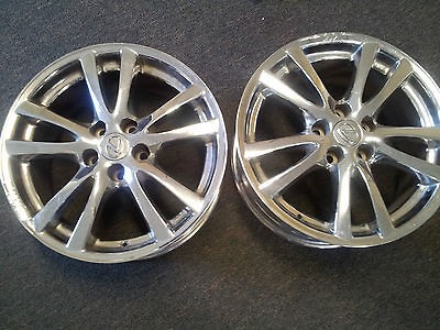 LEXUS 18 CHROME WHEELS RIMS DAMAGED (18 x 9 and a 18 x 9.5)