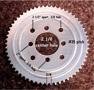 New #35 Go Kart Sprocket 60 Tooth Mini Bike Sprocket