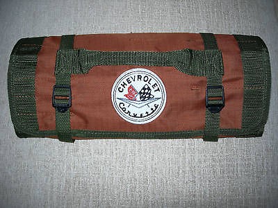 CORVETTE LOGO/ Early Corvette Logo Canvas TOOL ROLL 