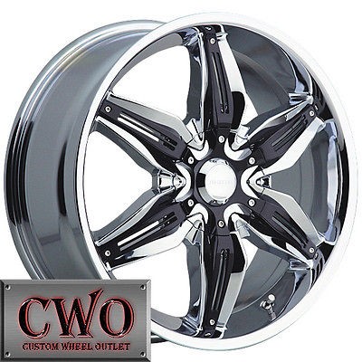 18 Chrome Akuza Rissa Wheels Rims 5x112/5x120 5 Lug Mercedes Audi GTO 