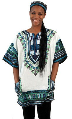 AFRICAN STYLE DASHIKI SHIRT HIPPIE SHIRTS MENS UNISEX TRADITIONAL 