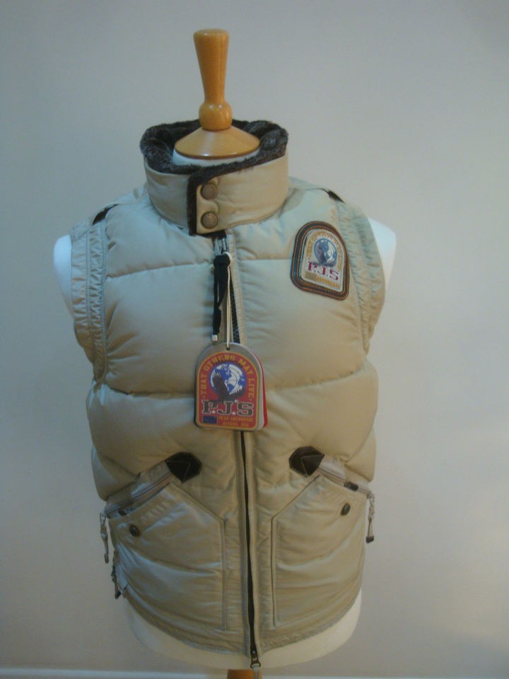 PARAJUMPERS P.J.S PARA JUMPERS MAN KOBUK JACKET NEW WITH TAGS CREME 