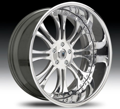 22 Asanti AF132 Chrome Wheels Rims 2 Piece