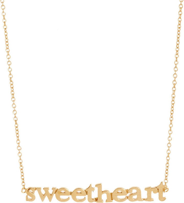 Jennifer Meyer 18K Yellow Gold Sweetheart Necklace