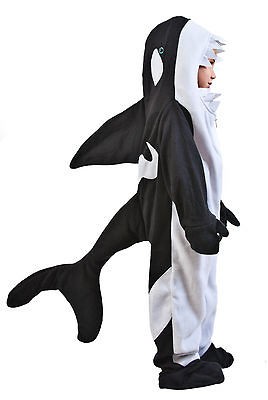 Childs Kids Killer Whale Halloween Holiday Costume Party 2 4T & Large 