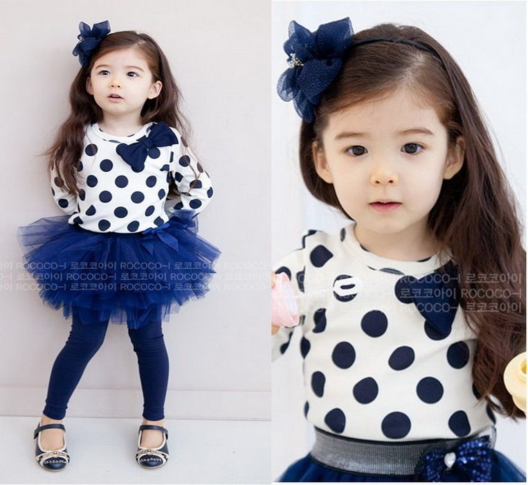 Baby Toddler Girl Kids Clothes 2 Piece Set Dress Top+Leggings SKirt S0 