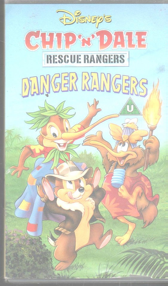 CHIP N DALE RESCUE RANGERS DANGER RANGERS VIDEO VHS PAL UK WALT DISNEY 