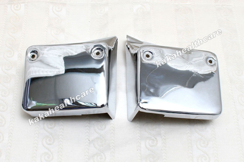   Spirit VT750DC 2000 2009 Chrome Metal Steel Battery Side Covers #G2