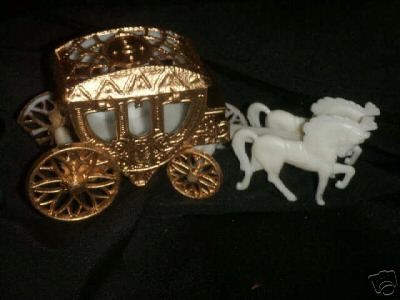 12 Cinderella Coach Wedding carriage Favor Plastic