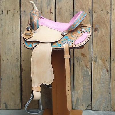 OS182 HILASON WESTERN BARREL RACING TRAIL PLEASURE SADDLE 15