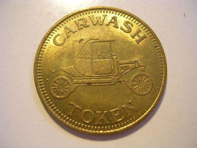 VINTAGE BRASS MAGIC SPRAY CAR WASH IN BRISTOL VIRGINIA CAR WASH TOKEN