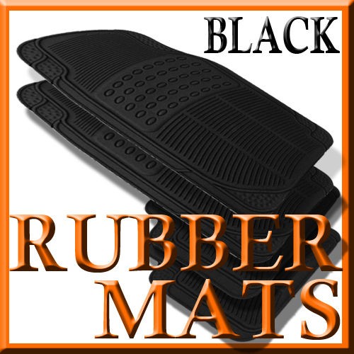 Cadillac CTS ALL WEATHER BLACK RUBBER FLOOR MATS (Fits Cadillac CTS)