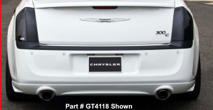 2011 2012 Chrysler 300 300C GTS Acrylic Smoke Taillight Covers 