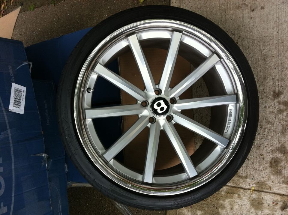 22 VOSSEN VVS CV1 BENTLEY G37 G35 CONTINENTAL GT GTC CONCAVE WHEELS 