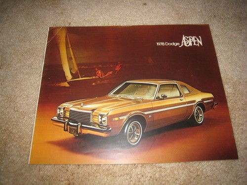 1978 Dodge Aspen Custom R/T sales brochure dealer catalog literature