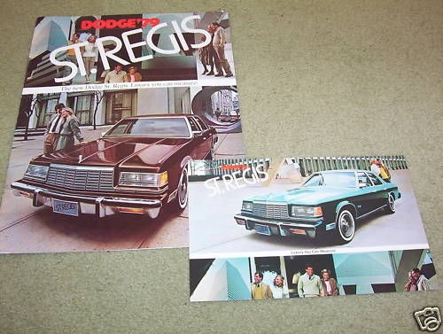 ORIGINAL 1979 DODGE ST. REGIS BROCHURE plus POSTCARD