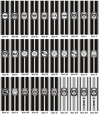 Dodge Ram Truck Decals Bed Side Vinyl Stickers Kit Graphics *DUAL 