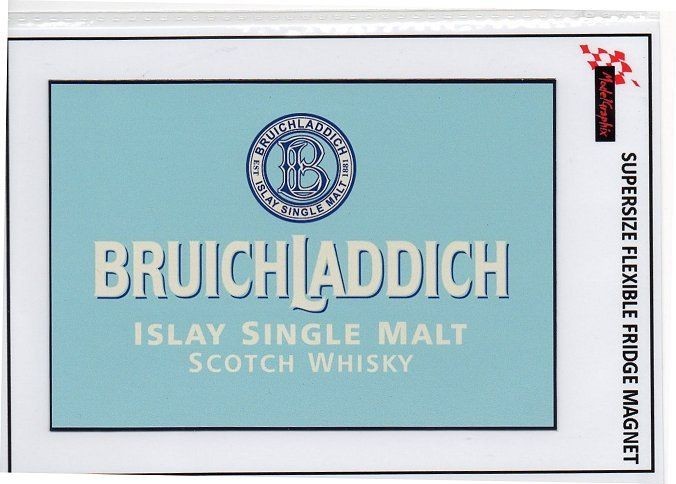 BRUICHLADDICH ISLAY SCOTCH WHISKY   SUPERSIZE FLEXIBLE FRIDGE MAGNET