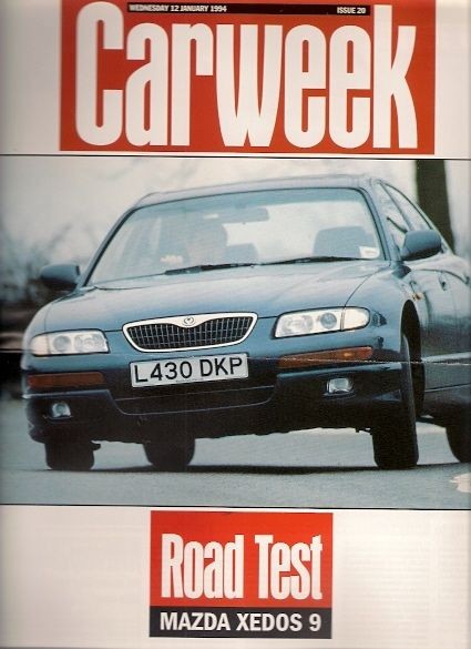 Mazda Xedos 9 2.5 V6 Saloon 1994 UK Market Road Test Brochure Carweek