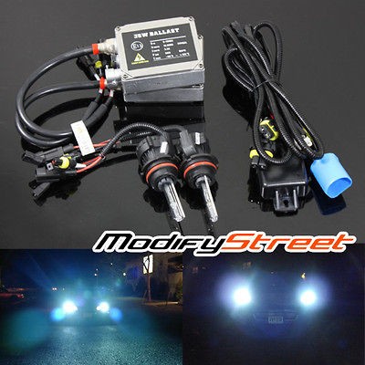 9004/HB1 8000K PLASMA WHITE BI XENON HI LOW AC BALLAST HID HEADLIGHTS 