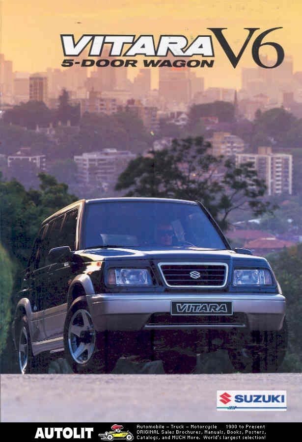 1995 Suzuki Vitara V6 5 Door Wagon Truck Brochure Dutch