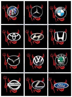   Decal Sticker Car Emblem  TOYOTA BENZ BMW HONDA NISSAN VW MAZDA a5