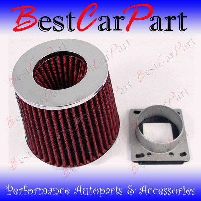 91 94 Nissan Sentra NX1600 NX2000 Intake Filter+Adapter (Fits Nissan)