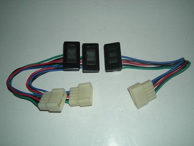 POWER DOOR LOCK/POWER WINDOW ILLUMINATED ROCKER SWITCHES UNIVERSAL 