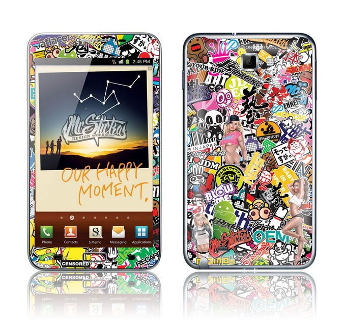 Samsung Galaxy Note Skin Sticker Kit Sticker Bomb v1