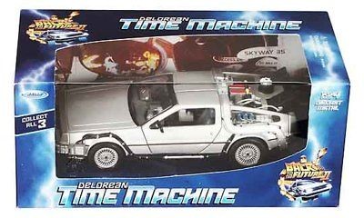 DELOREAN BACK TO THE FUTURE PART 2 124 DIECAST MODEL MICHAEL J. FOX 