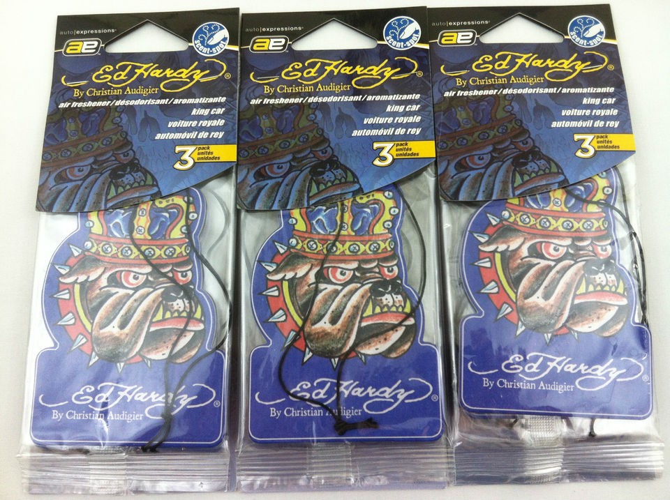 pcs Ed Hardy Hanging Air Freshener Automotive Home Closet Car 