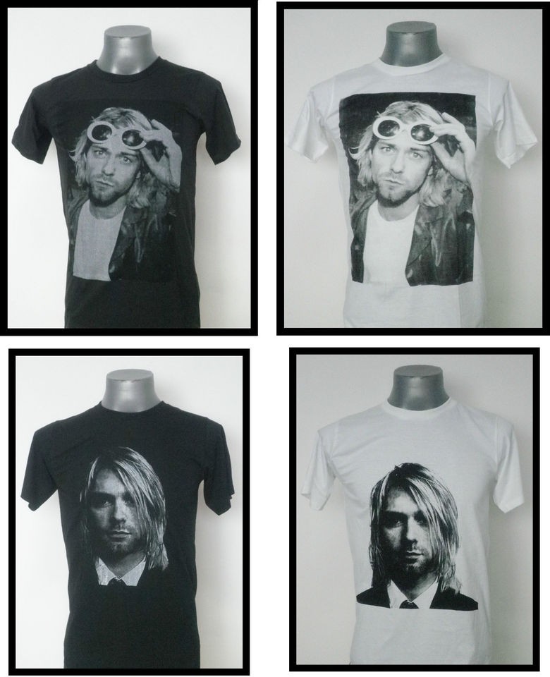 NIRVANA KURT COBAIN ROCK T  SHIRT BLACK SIZE Large