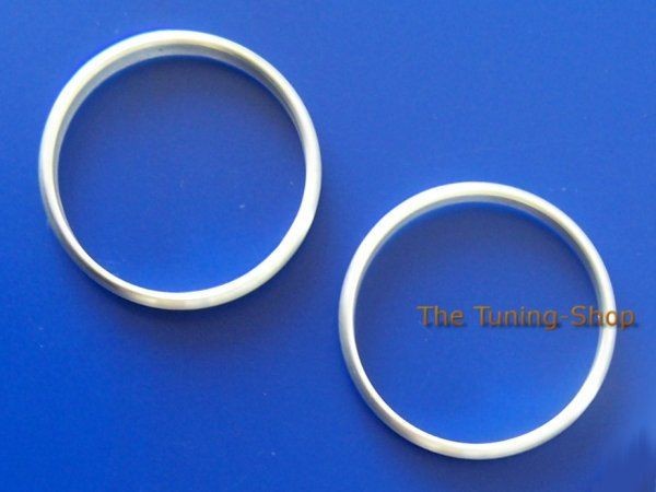 VW GOLF MK5 JETTA TOURAN ALLOY RINGS FOR FUEL & TEMP GAUGES DASH 