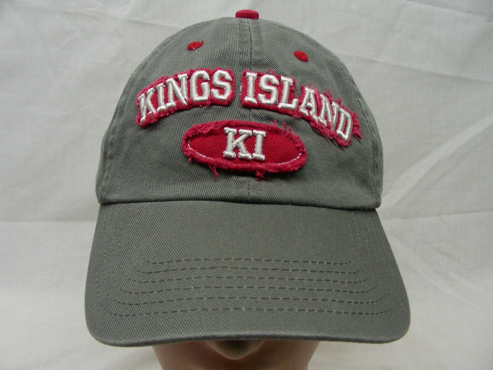 KINGS ISLAND   THEME PARK   EMBROIDERED   ADJUSTABLE BALL CAP HAT