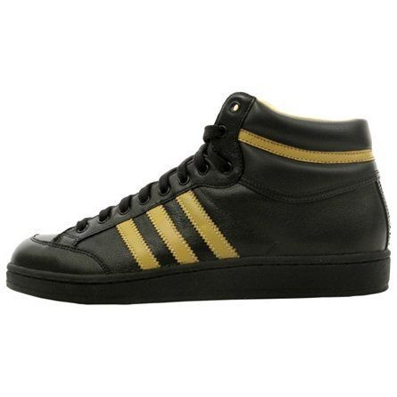 Adidas Americana Mid Lux Nubuck Leather Textile High Hi Tops Black Tan 