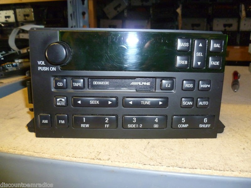 ALPINE CDA W550E CD/ CASSETTE/ DSP SURROUND RECEIVER OLD SCHOOL