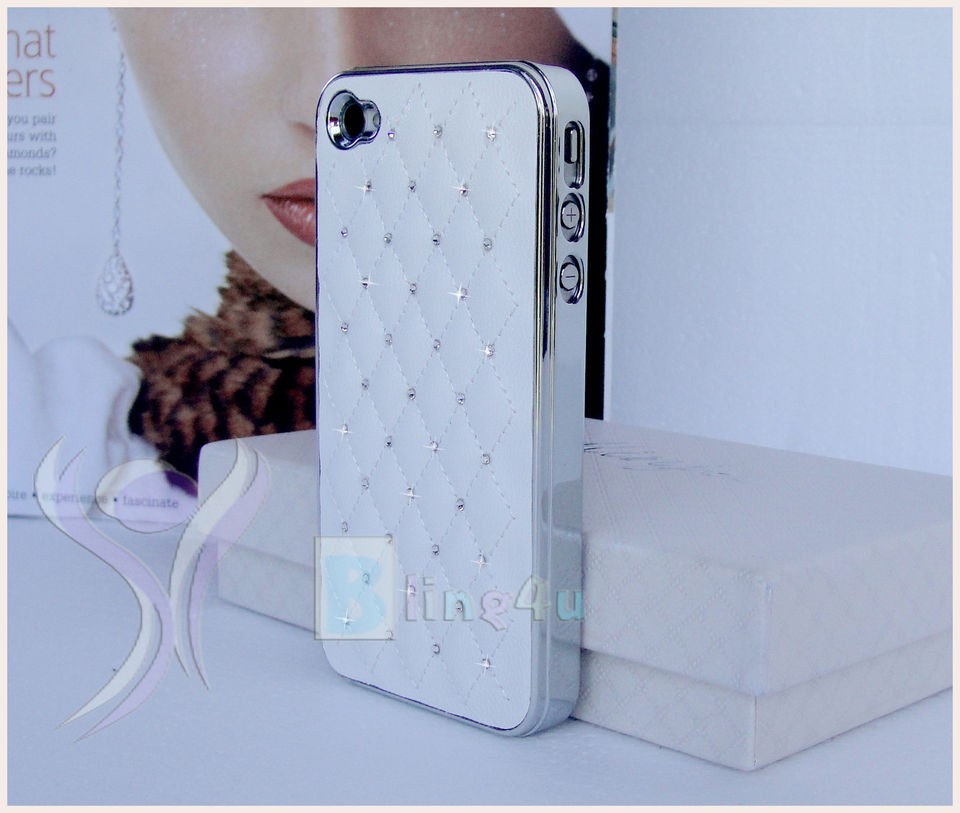 Leather case 4 iphone 4S made with 100% AUTHENTIC SWAROVSKI elements 