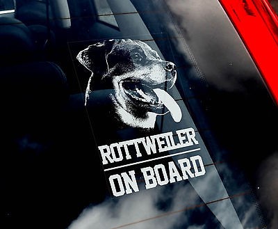 Rottweiler   Car Window Sticker   Rottie Dog Sign n.Collar NEW