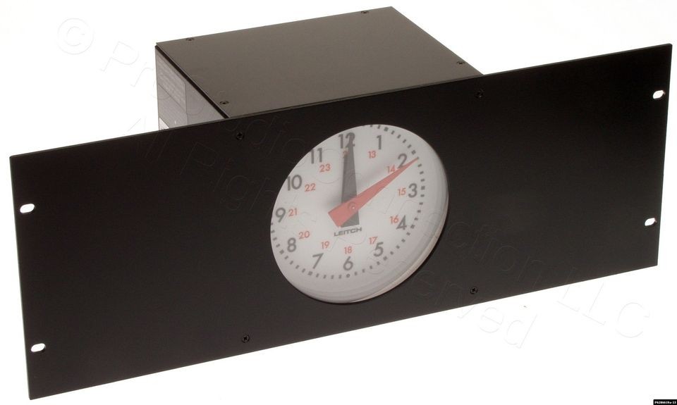   5106L Illuminated 5 4U Rackmount Studio Clock SMPTE/EBU Timecode NEW