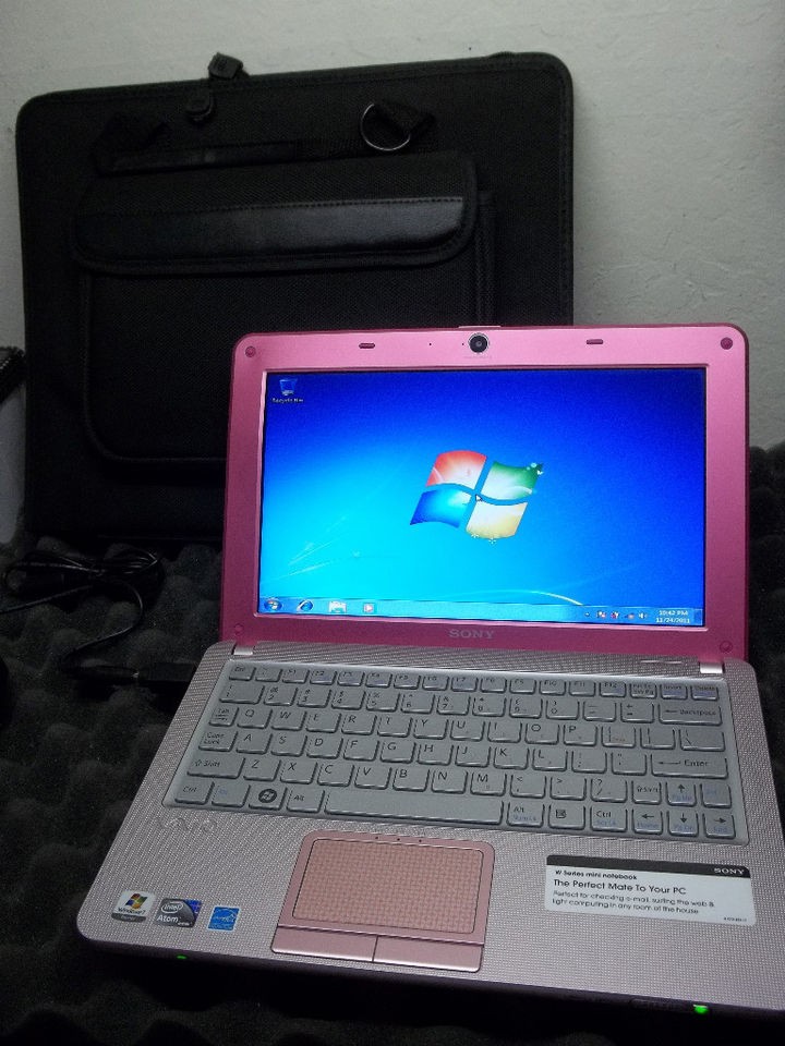   Netbook 1GB 40GB 1.6GHz Win 7 Home Premium VPCW211AX PCG 21212L Pink