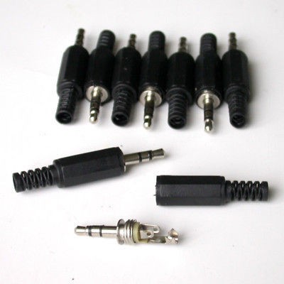 20pcs,3.5mm STEREO JACK PLUG AUDIO SOLDER CONNECTORS,202​5