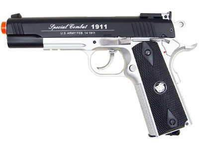 500 FPS Combat WG 1911 Metal CO2 Airsoft Pistol BS