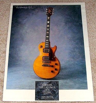 GIBSON 1976 VINTAGE THE LES PAUL TRIBUTE POSTER