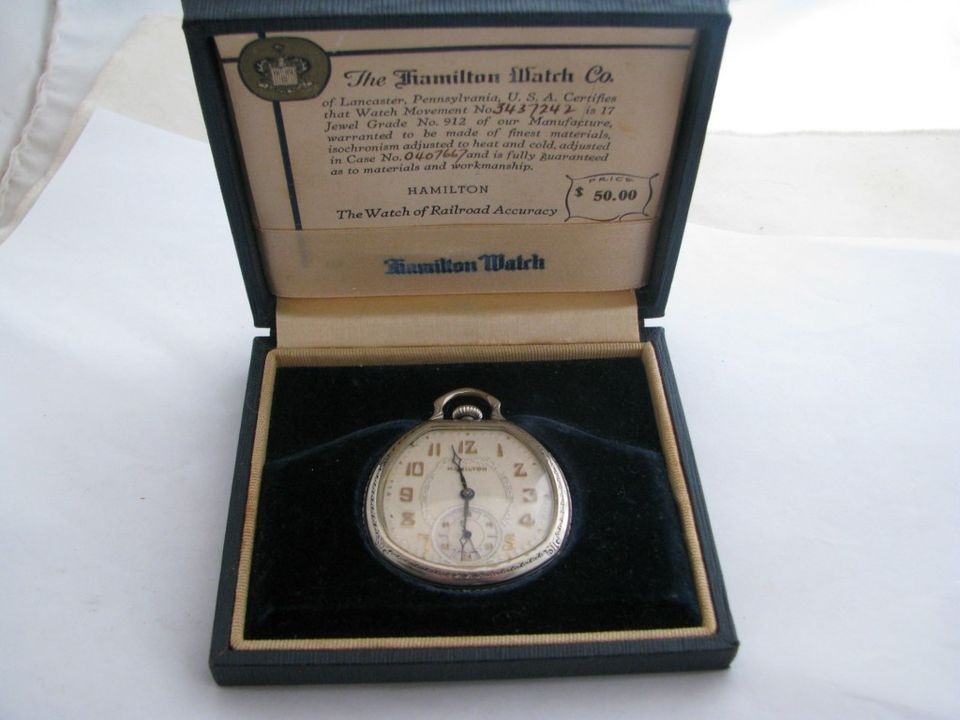 HAMILTON RAILROAD pocket watch