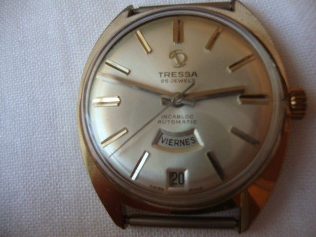 Vintage TRESSA AUTOMATIC 25J,Incabloc SWISS watch 1960`