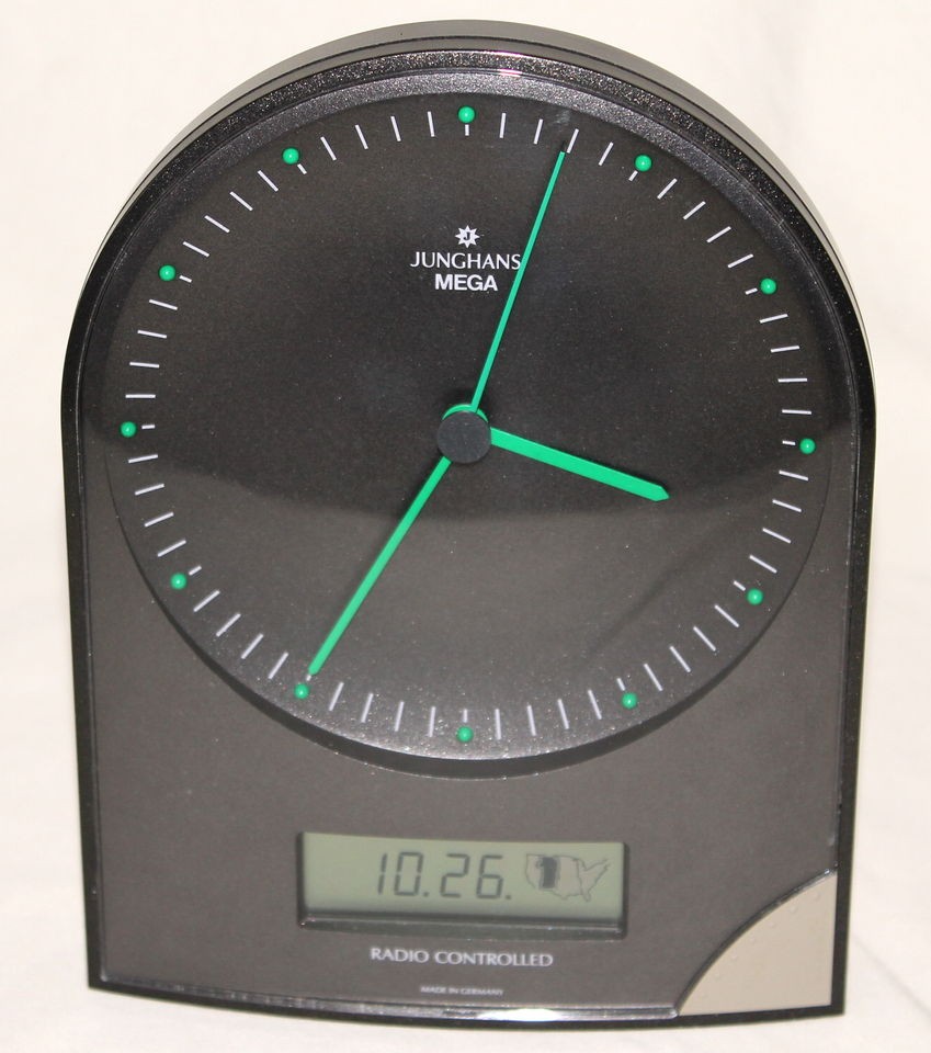 JUNGHANS MEGA RADIO CONTROLLED DESK OR MANTLE CLOCK MODEL DBP 288 GH 