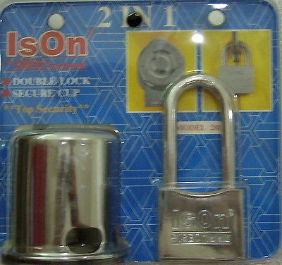 ISEO ISON PADLOCK for DOOR HANDLE LOCK ( 4 keys style Abloy )