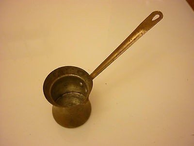 Vintage Brass or Copper Coffee Pot Maker Brewer   1 cup   A1
