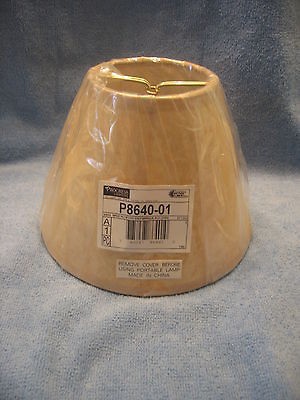   Lamp Shade Beige P8640 01 Progress Lighting Clip on Kraft pape